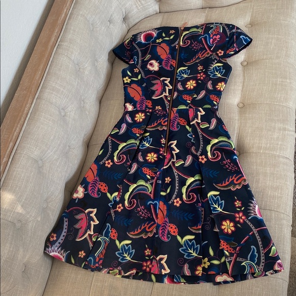 Ted Baker Fluxam Folk Foliage Dress - Picture 4 of 5